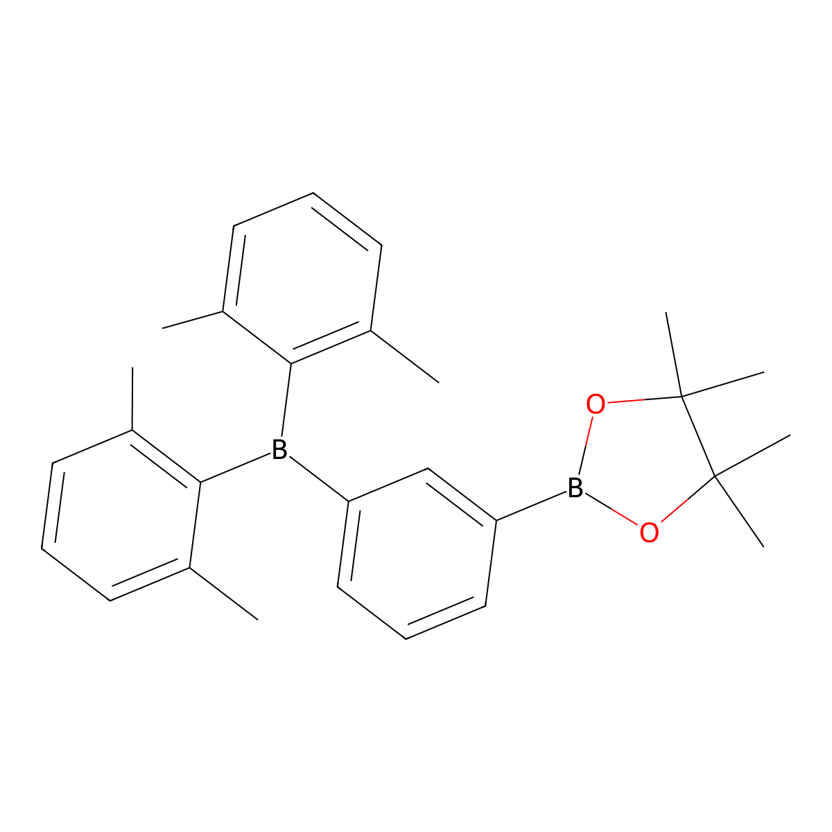 3-[Bis(2,6-dimethylphenyl)boryl]phenylboronic Acid Pinacol Ester molecular structure, CAS 2659278-11-0