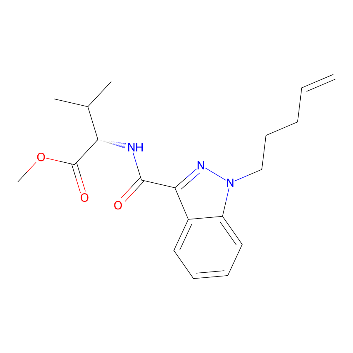 MMB-4en-PINACA molecular structure, CAS 2659308-41-3