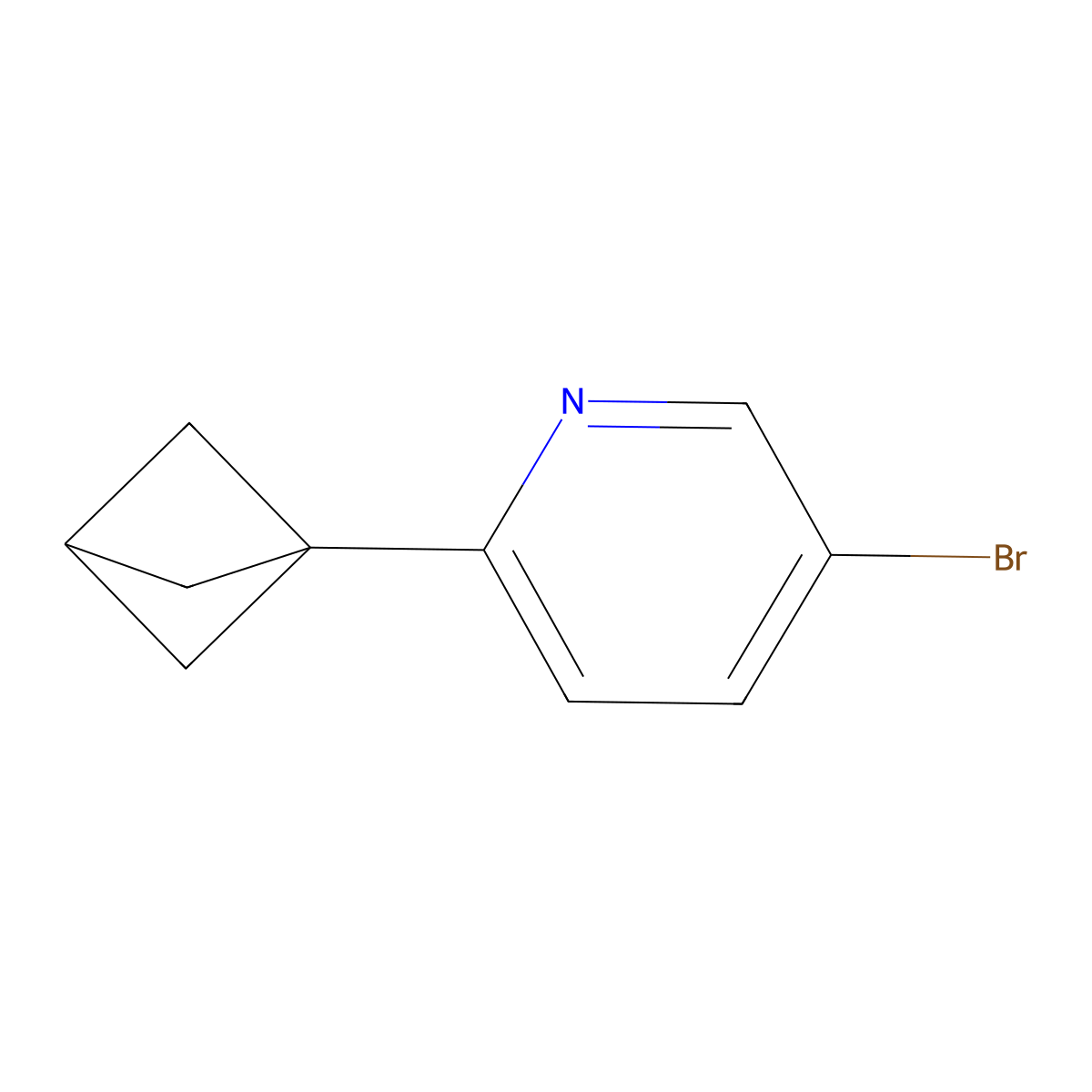 2-(Bicyclo[1.1.1]pentan-1-YL)-5-bromopyridine molecular structure, CAS 2659374-84-0
