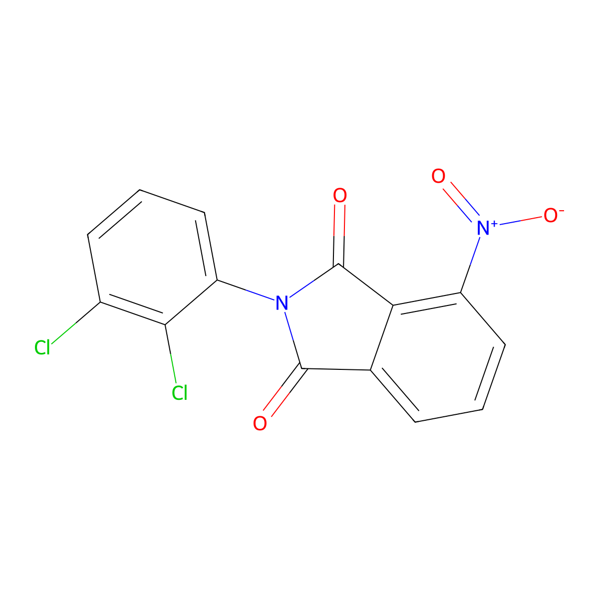 2-(2,3-Dichlorophenyl)-4-nitroisoindole-1,3-dione molecular structure, CAS 26598-91-4