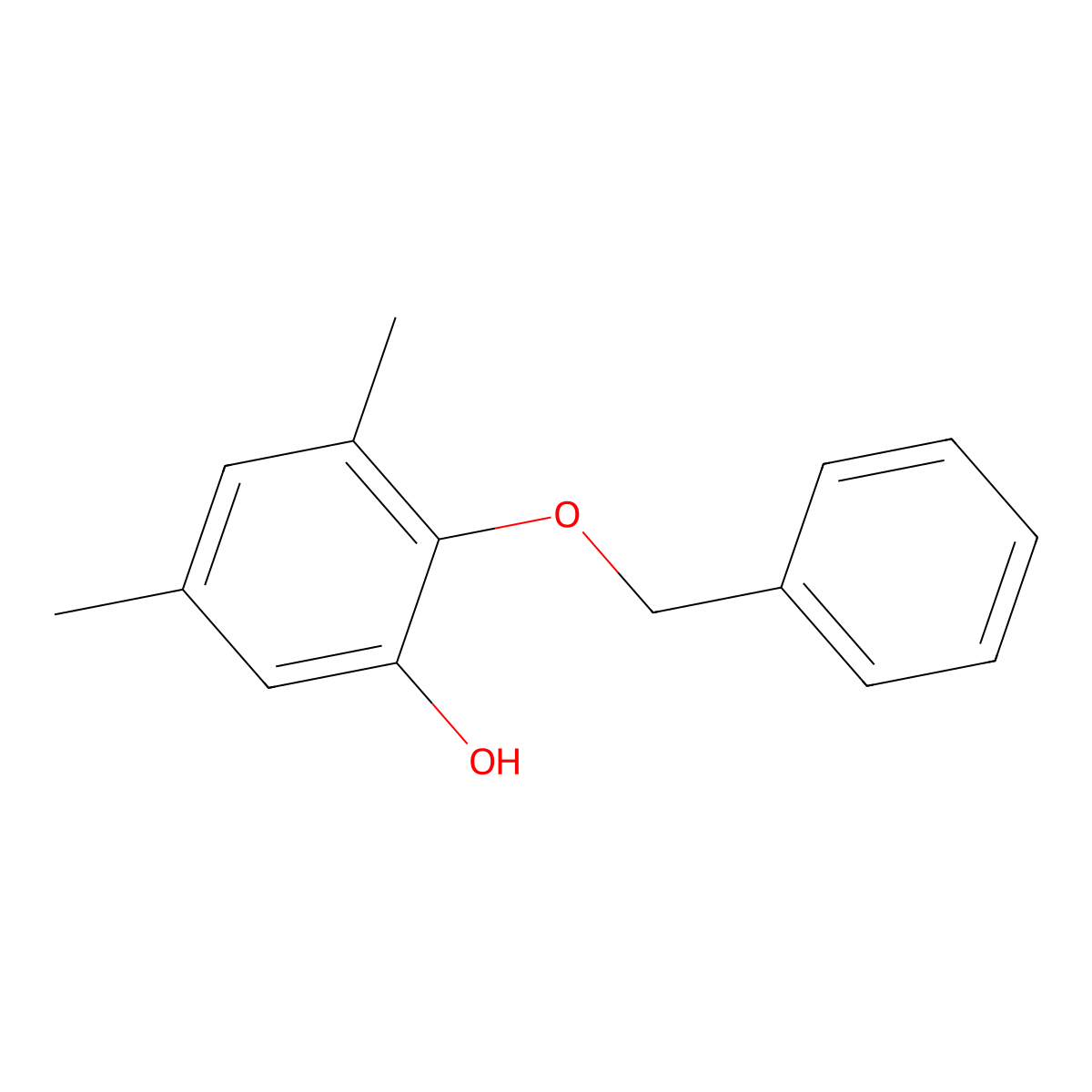 2-(Benzyloxy)-3,5-dimethylphenol molecular structure, CAS 265983-56-0
