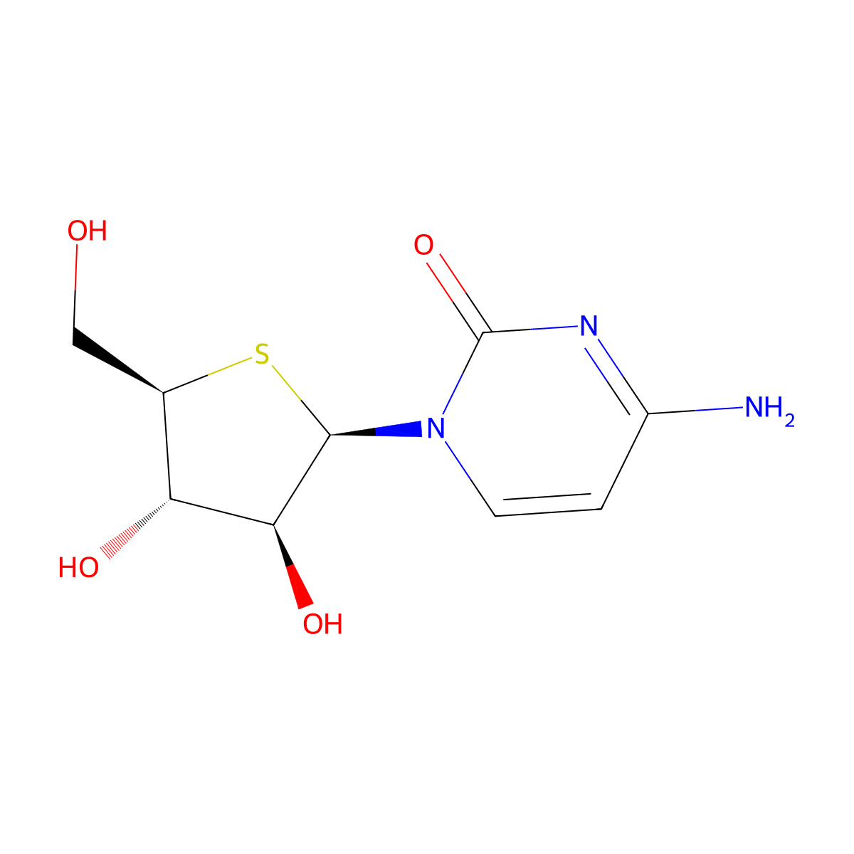 Thiarabine molecular structure, CAS 26599-17-7