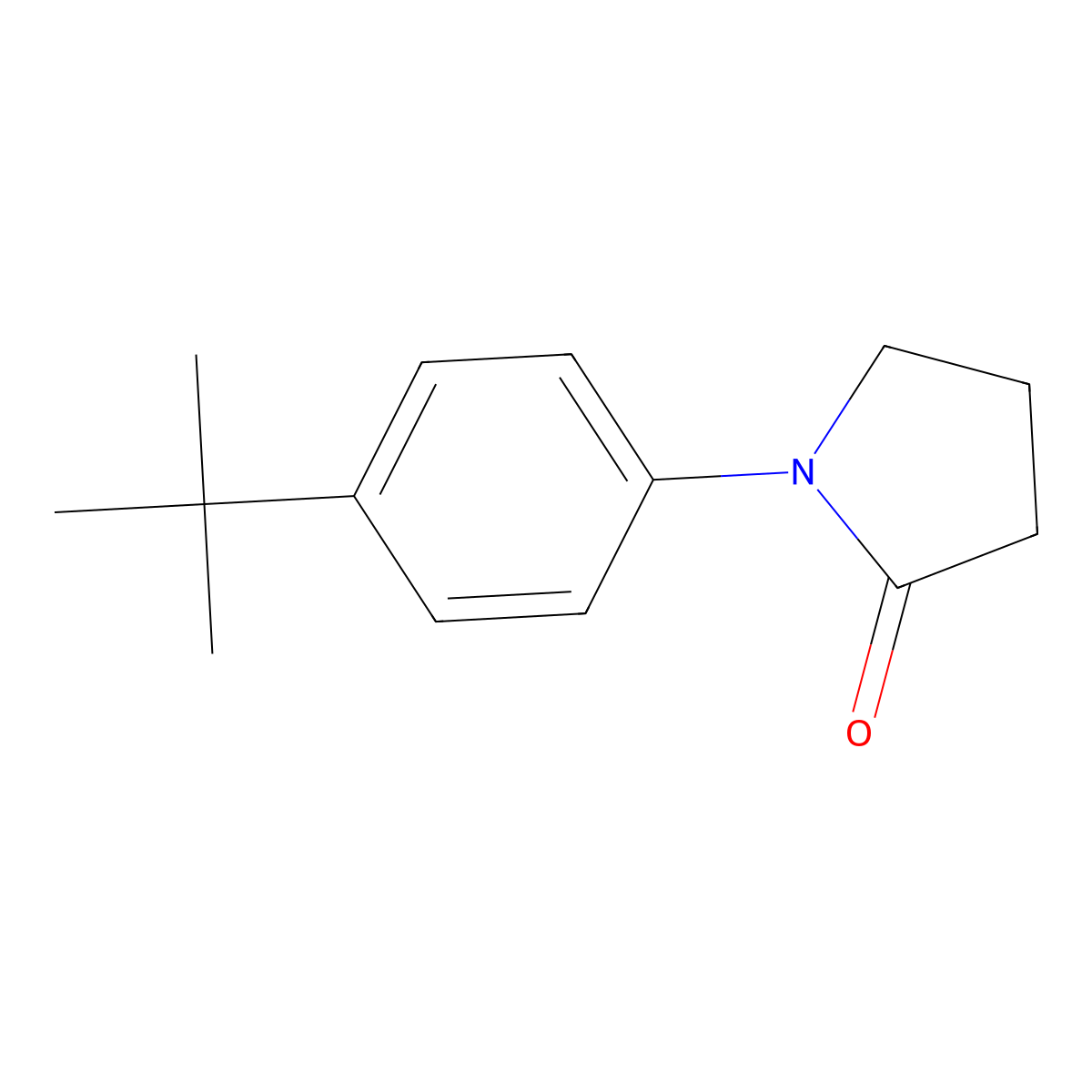 1-(4-Tert-butylphenyl)pyrrolidin-2-one molecular structure, CAS 265997-93-1