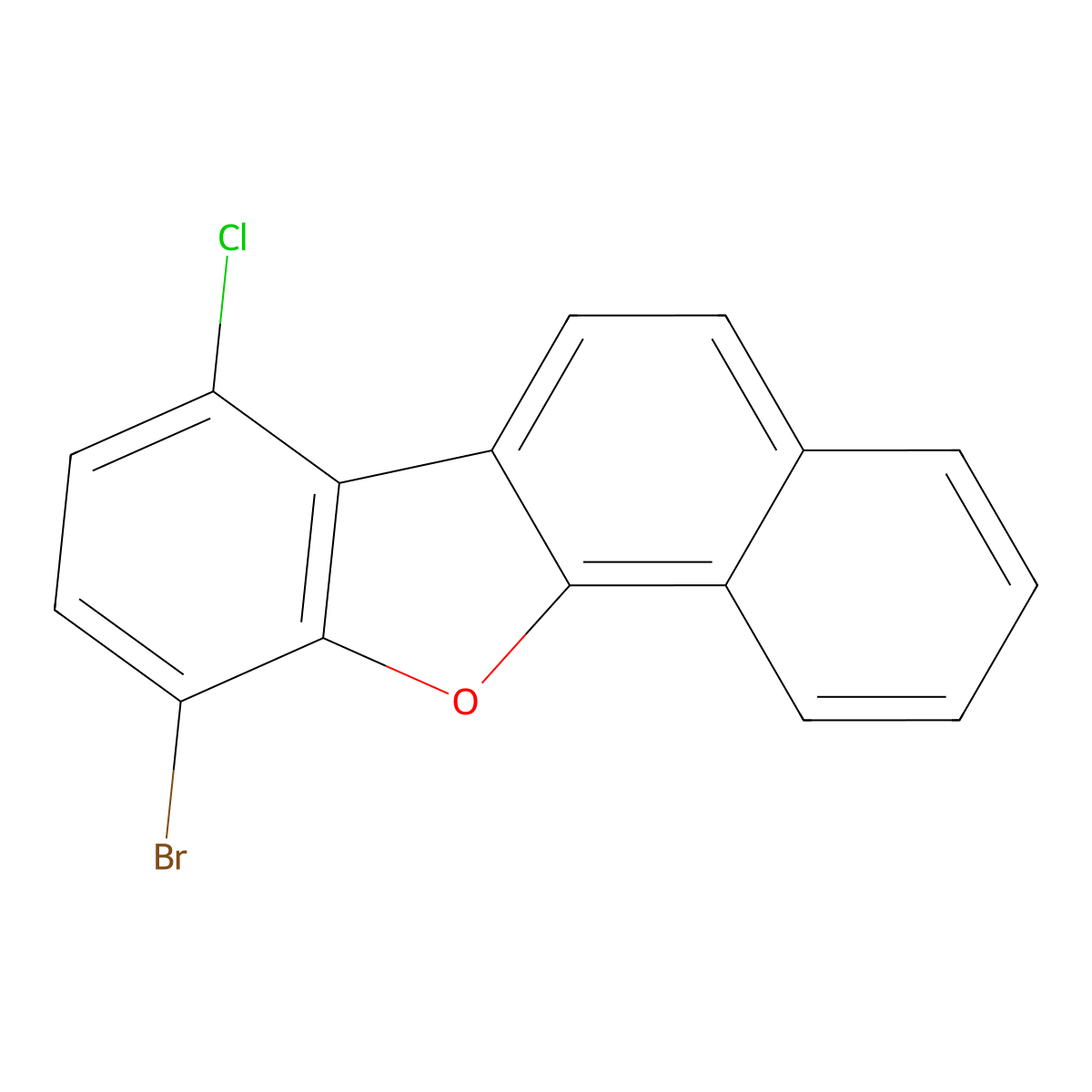 10-Bromo-7-chloronaphtho[1,2-b]benzofuran molecular structure, CAS 2660005-47-8