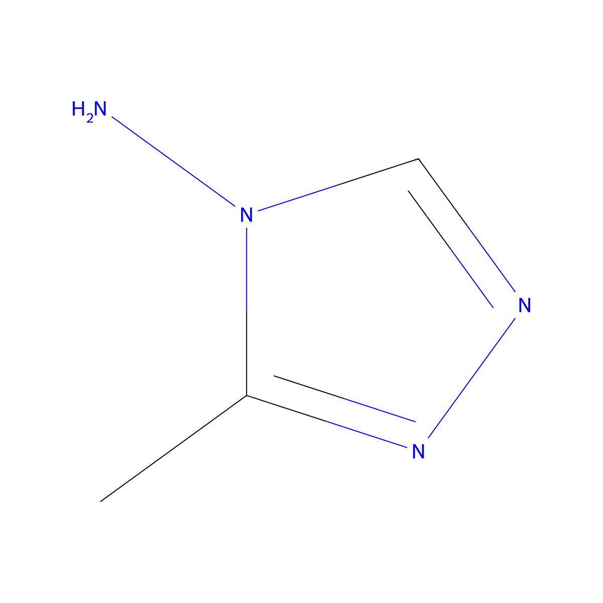 3-Methyl-4H-1,2,4-triazol-4-amine molecular structure, CAS 26601-17-2