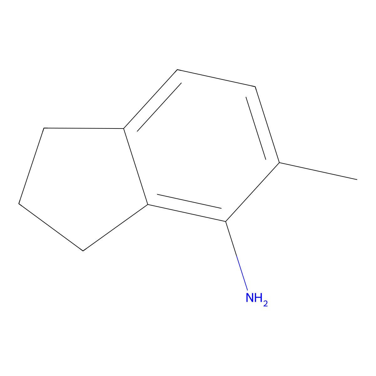 5-methyl-2,3-dihydro-1H-inden-4-amine molecular structure, CAS 2660235-13-0