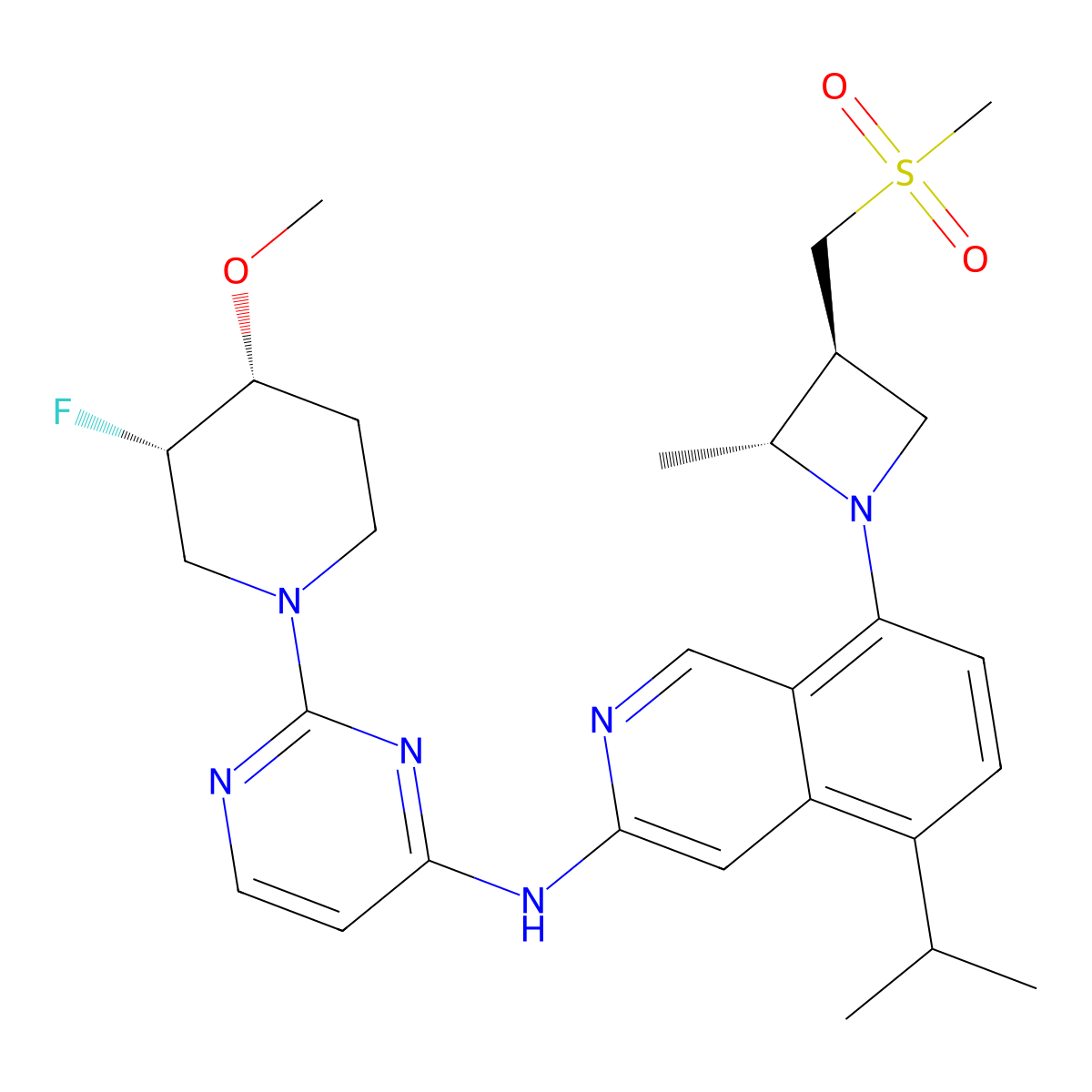 Tigozertinib molecular structure, CAS 2660250-10-0