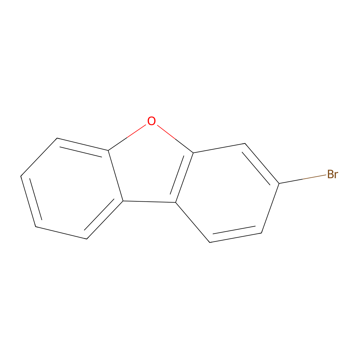 3-Bromodibenzofuran molecular structure, CAS 26608-06-0