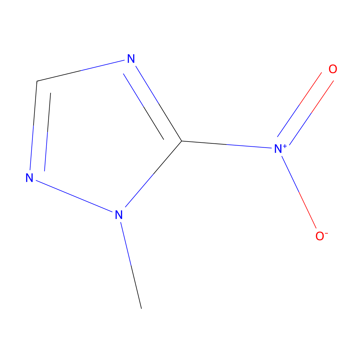 1-methyl-5-nitro-1H-1,2,4-triazole molecular structure, CAS 26621-29-4