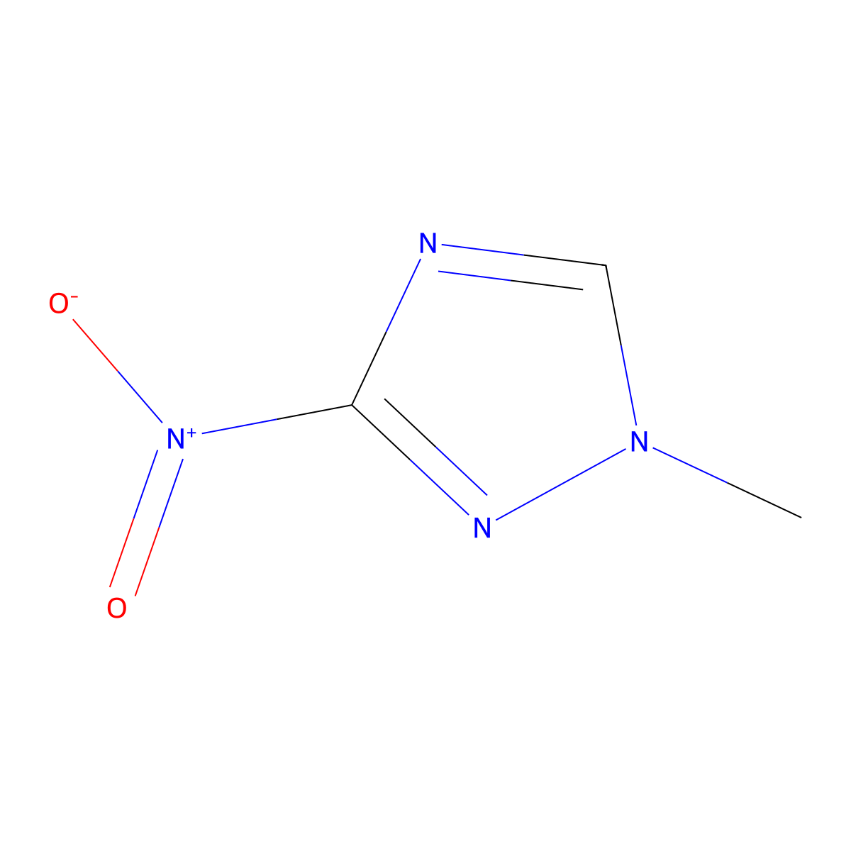 1-Methyl-3-nitro-1,2,4-triazole molecular structure, CAS 26621-45-4