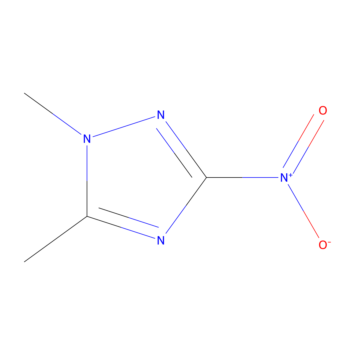 1,5-Dimethyl-3-nitro-1H-1,2,4-triazole molecular structure, CAS 26621-46-5