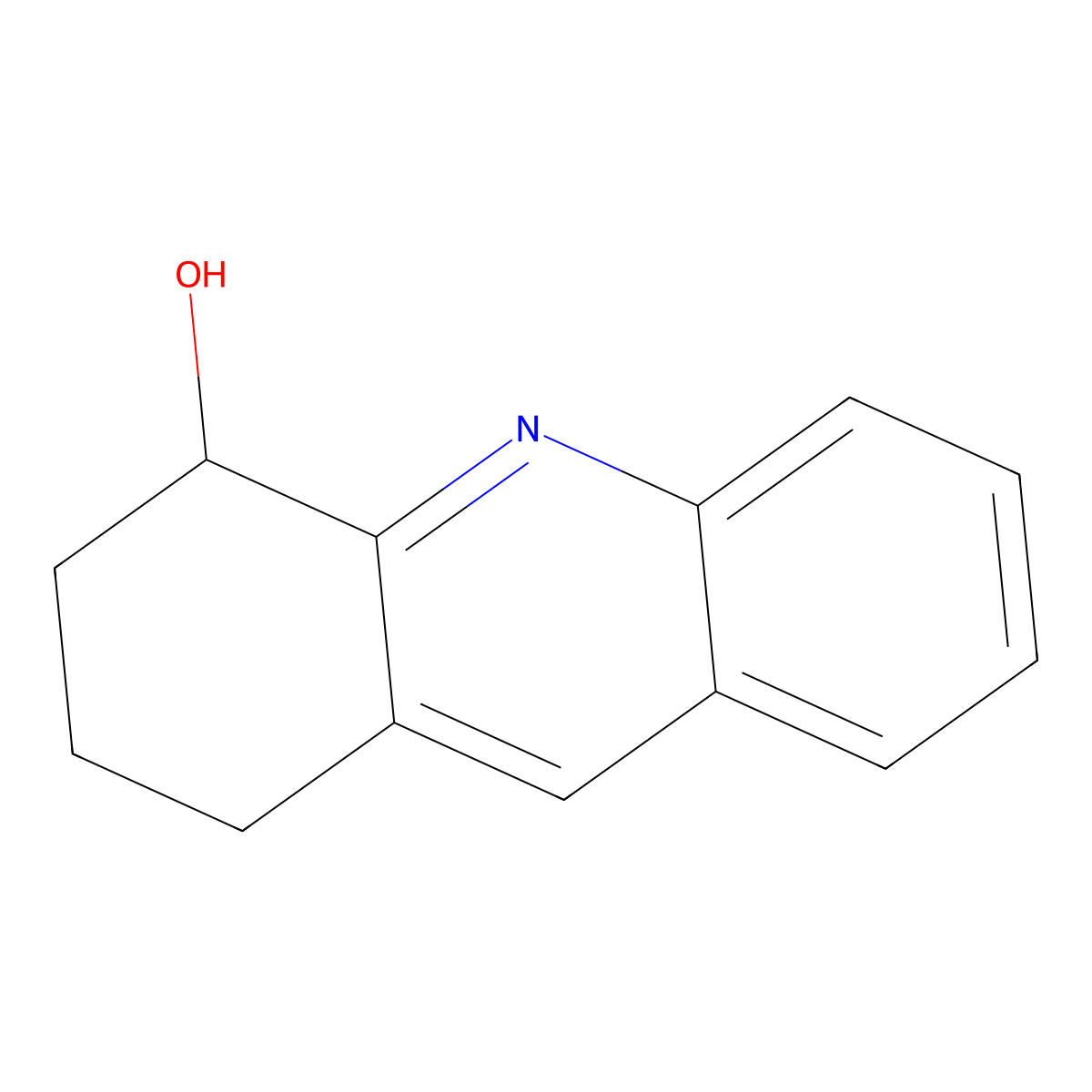 1,2,3,4-Tetrahydroacridin-4-ol molecular structure, CAS 26625-27-4