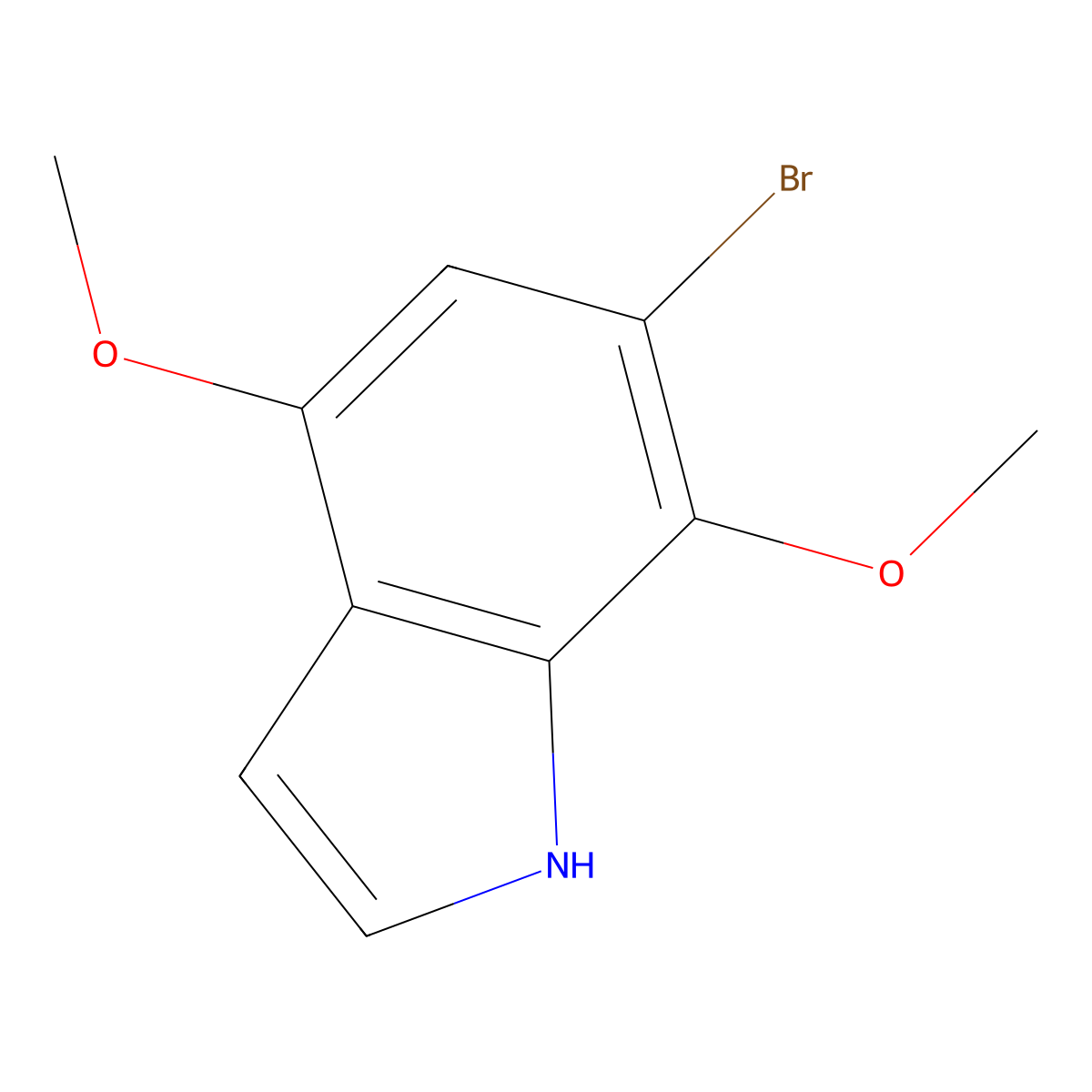 6-Bromo-4,7-dimethoxy-1H-indole molecular structure, CAS 2662635-95-0