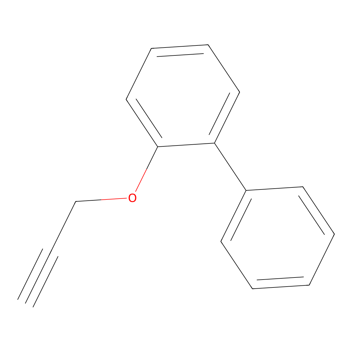 2-(Prop-2-yn-1-yloxy)-1,1'-biphenyl molecular structure, CAS 26627-30-5