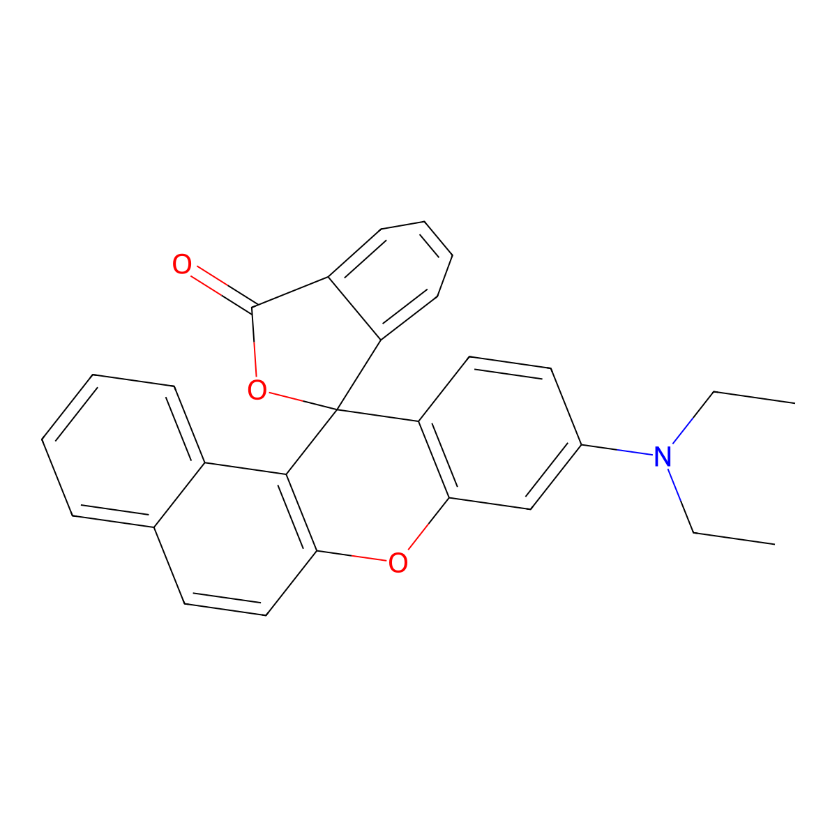 6-Diethylamino-1,2-benzofluoran molecular structure, CAS 26628-47-7