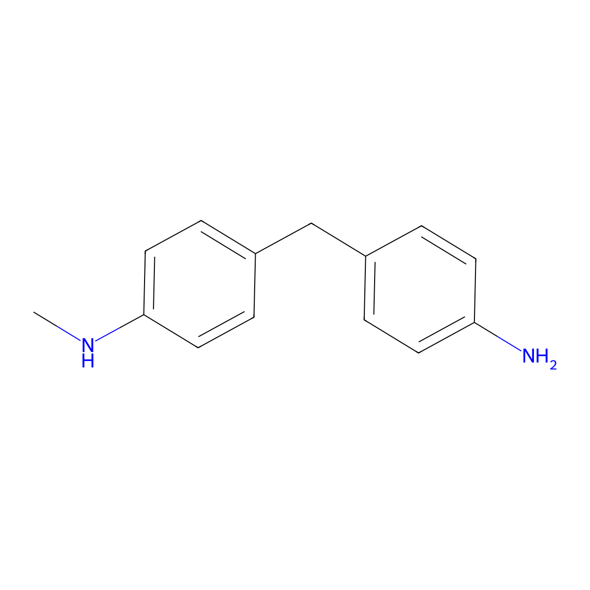 4-(4-Methylaminobenzyl)phenylamine molecular structure, CAS 26628-67-1