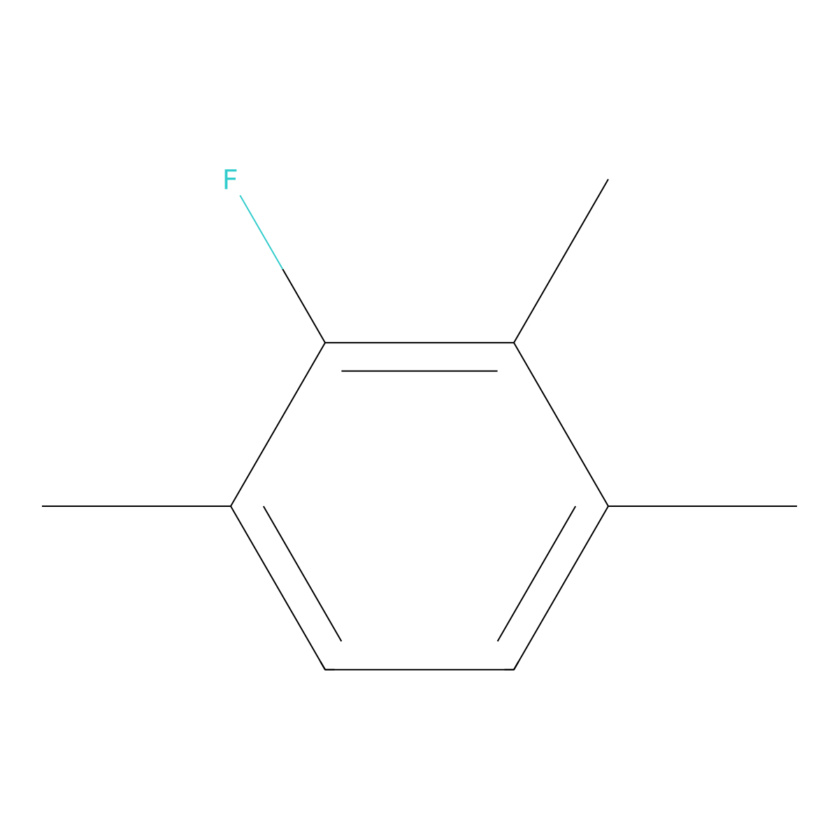 2-Fluoro-1,3,4-trimethylbenzene molecular structure, CAS 26630-72-8