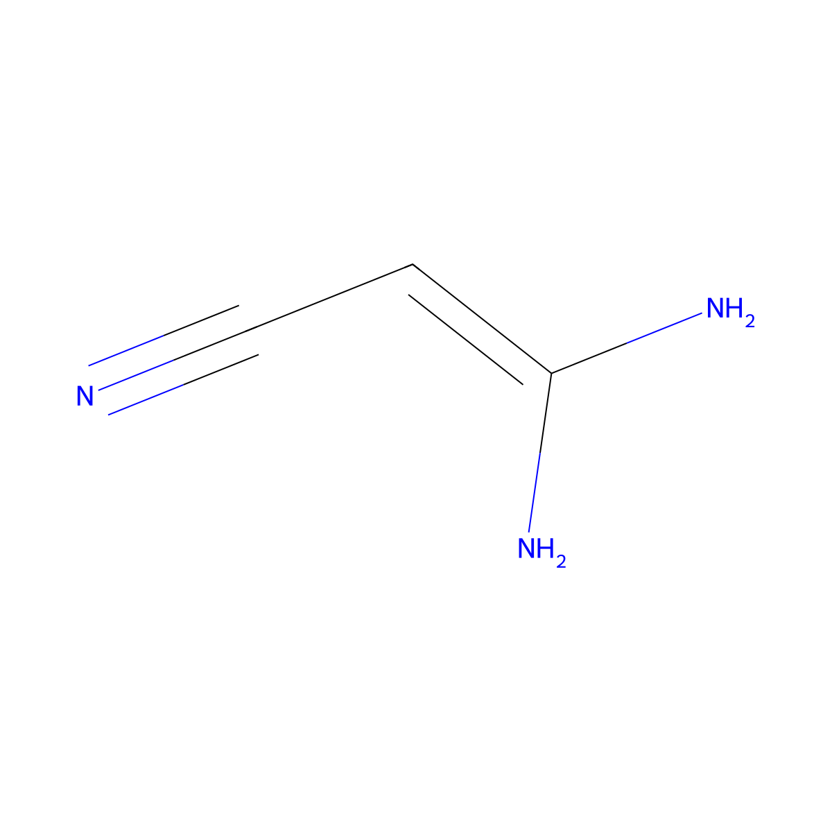 3,3-Diaminoacrylonitrile molecular structure, CAS 266338-29-8