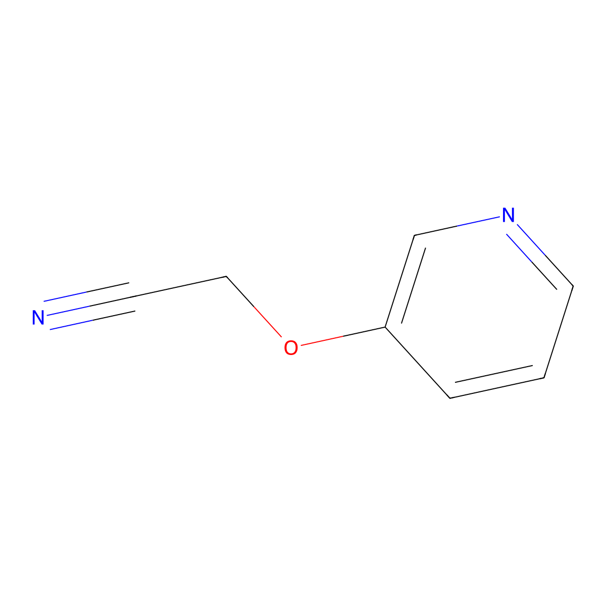 2-(Pyridin-3-yloxy)acetonitrile molecular structure, CAS 266348-17-8