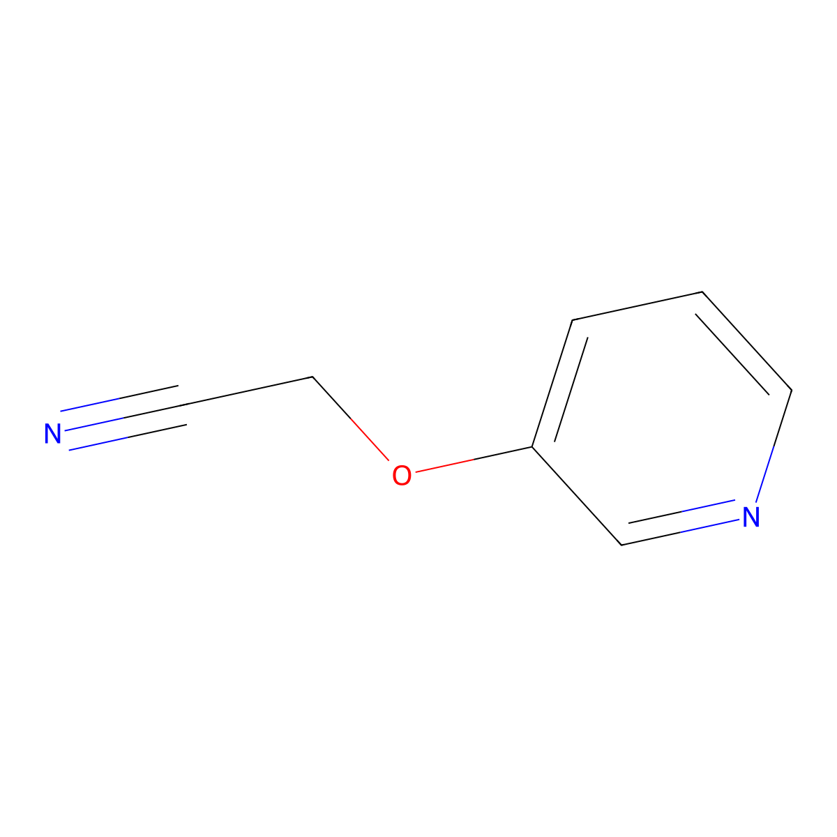 2-(Pyridin-3-yloxy)acetonitrile molecular structure, CAS 266348-17-8
