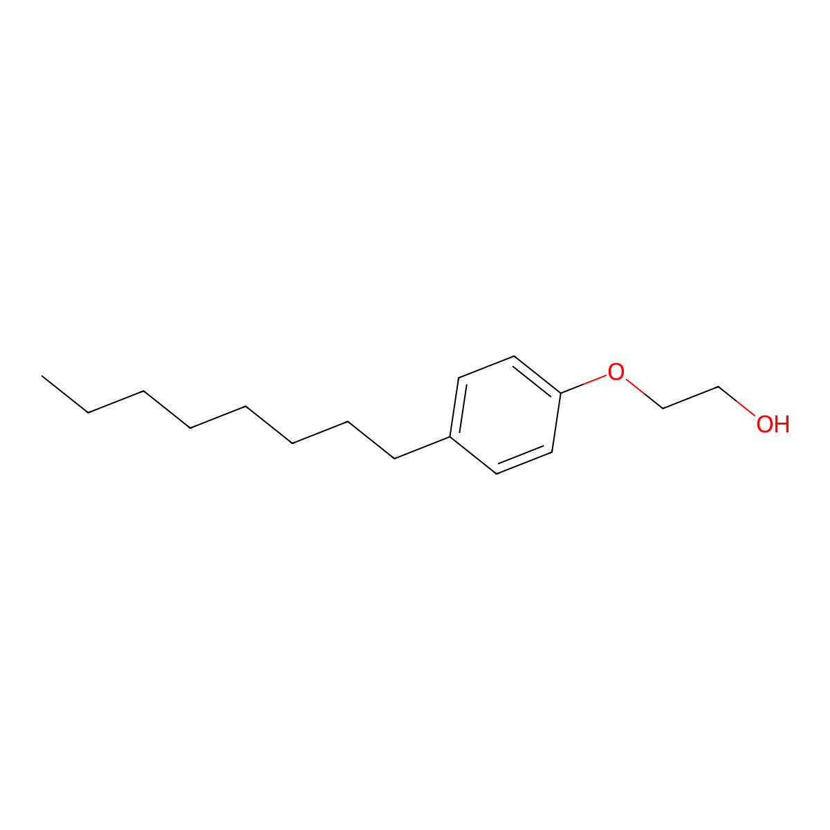 Polyethylene glycol mono(octylphenyl) ether molecular structure, CAS 26636-32-8