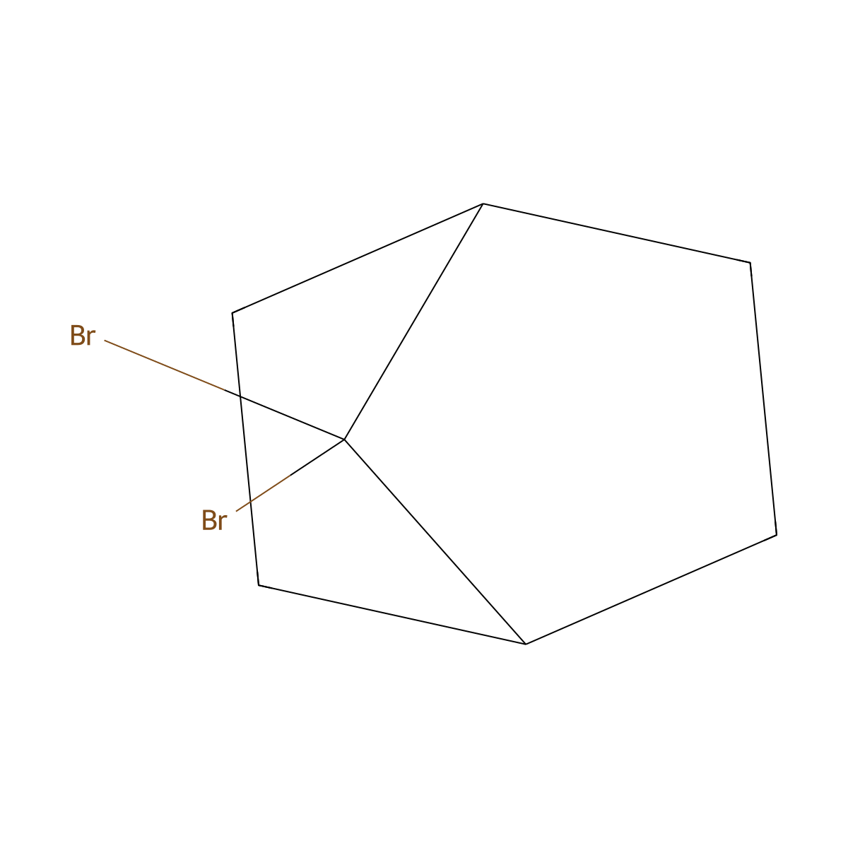 Bicycloheptane, dibromo- molecular structure, CAS 26637-71-8