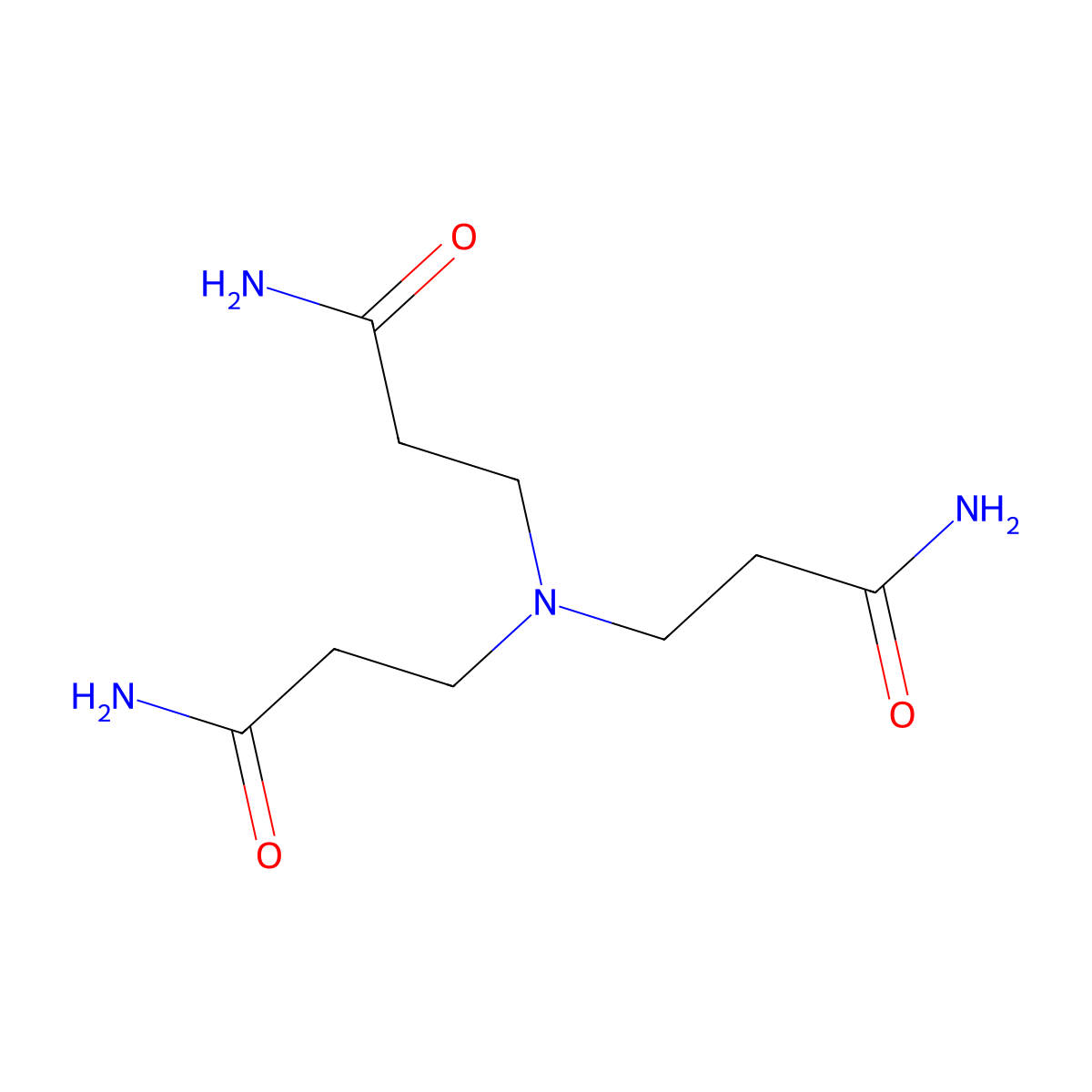 Nitrilotripropionamide molecular structure, CAS 2664-61-1