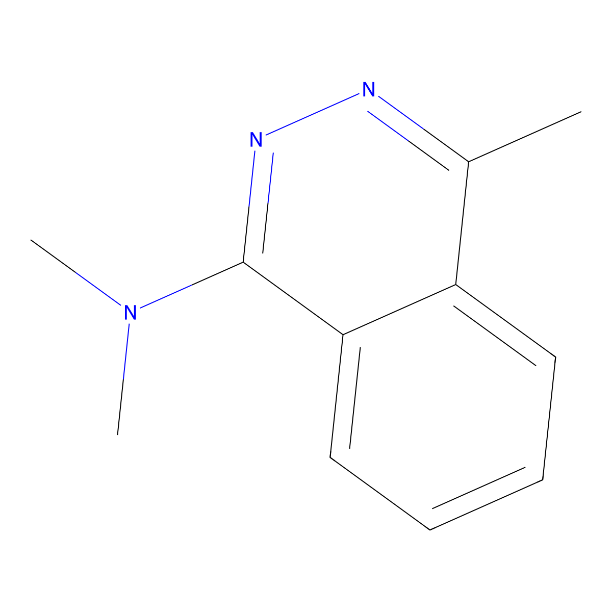 N,N,4-trimethylphthalazin-1-amine molecular structure, CAS 26641-26-9