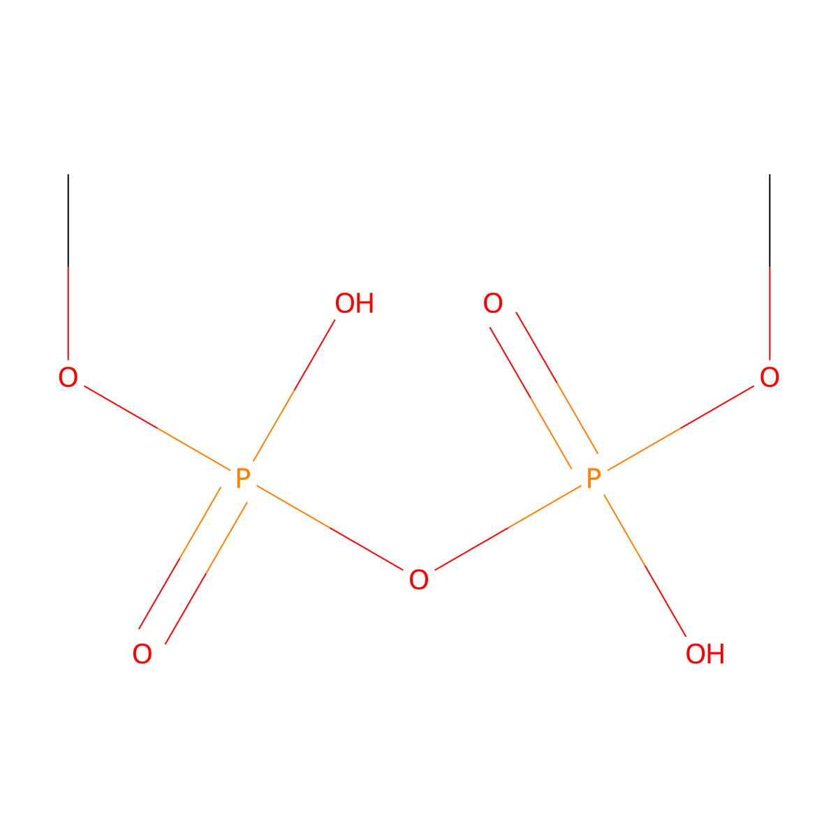 Dimethyl acid pyrophosphate molecular structure, CAS 26644-00-8