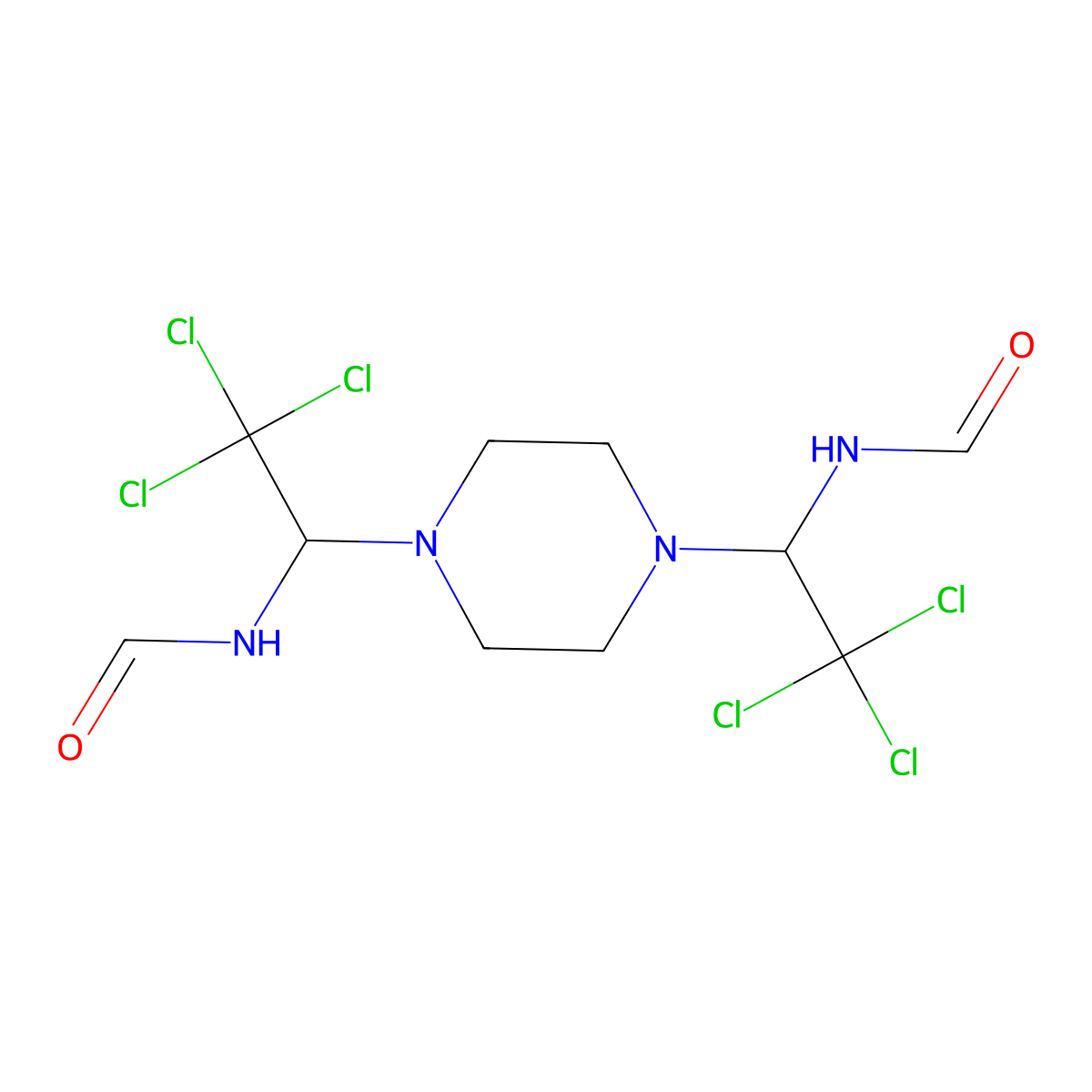 Triforine molecular structure, CAS 26644-46-2