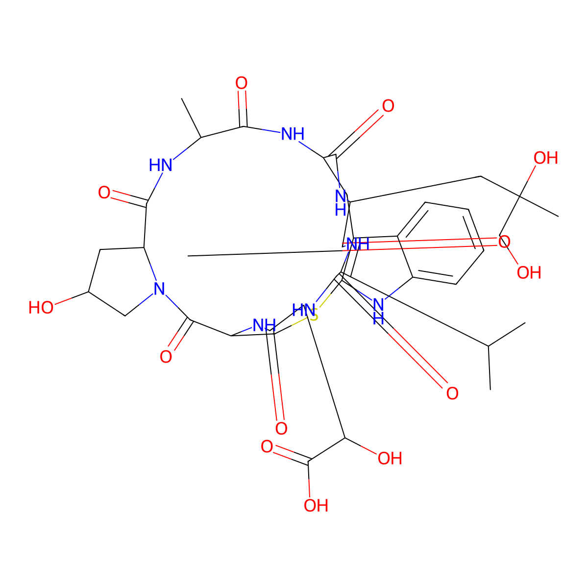 Phallacidin molecular structure, CAS 26645-35-2