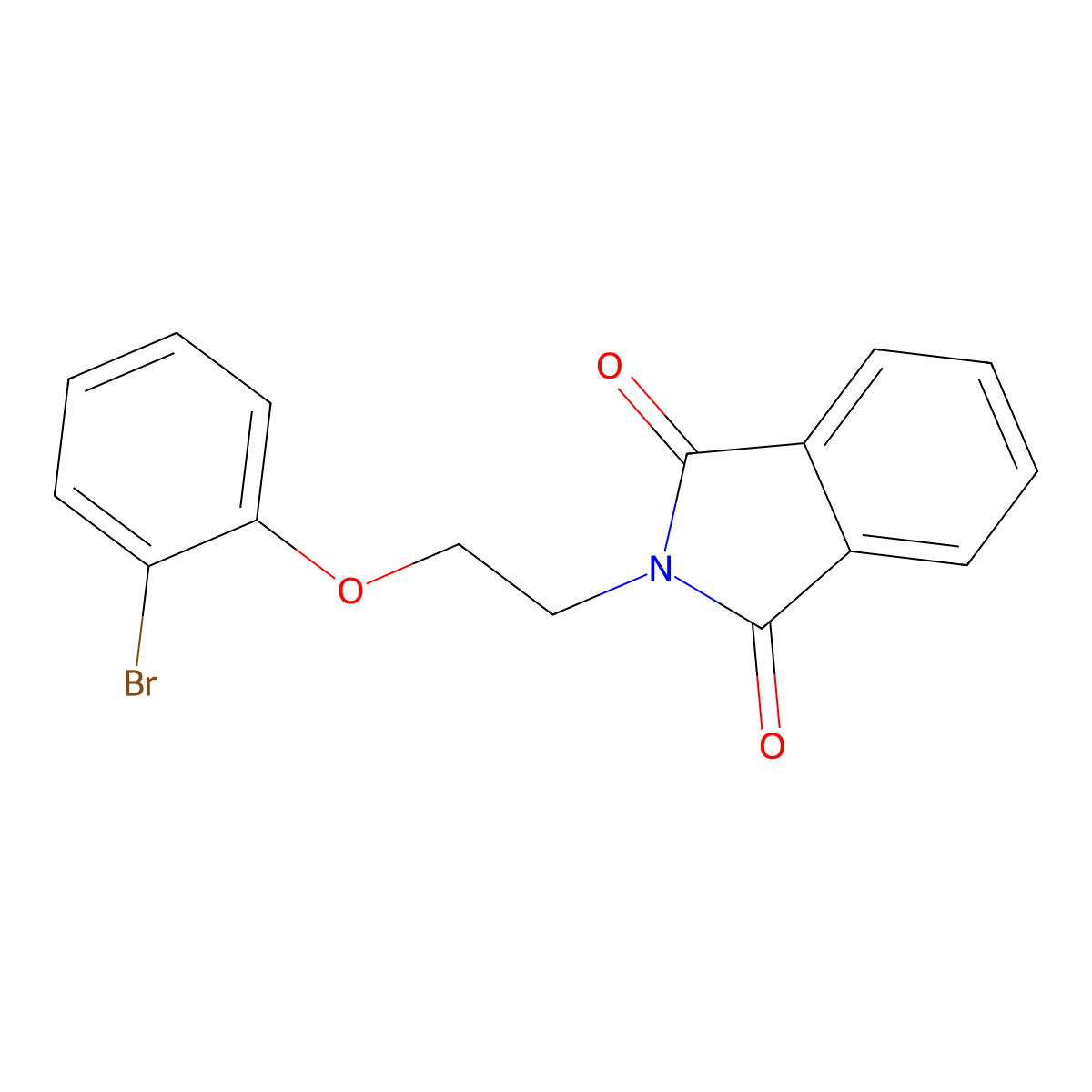 2-[2-(2-Bromophenoxy)ethyl]isoindole-1,3-dione molecular structure, CAS 26646-24-2