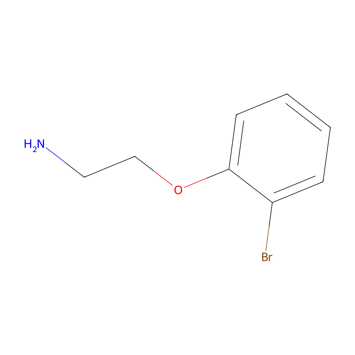 2-(2-Bromo-phenoxy)-ethylamine molecular structure, CAS 26646-25-3