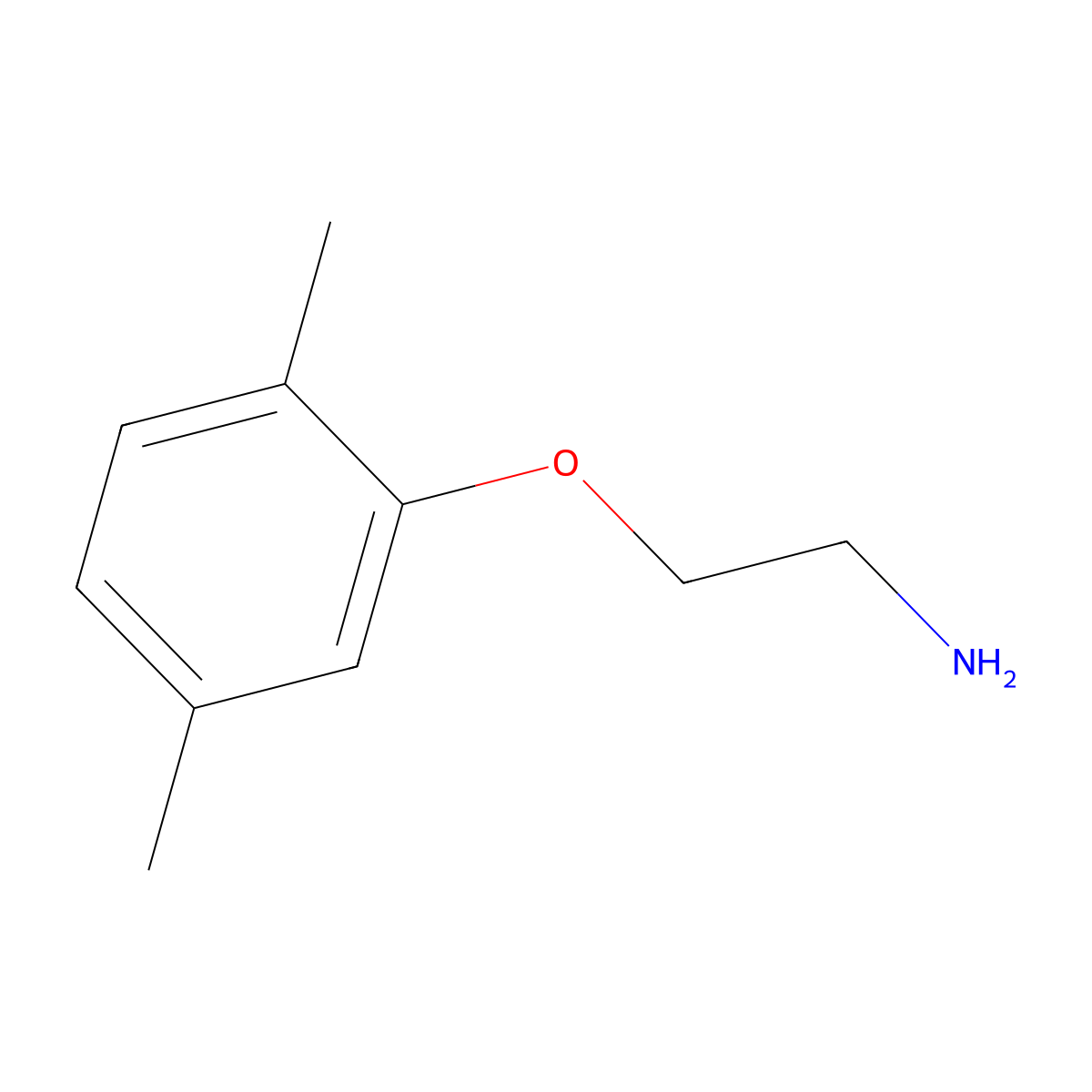 2-(2,5-Dimethylphenoxy)ethanamine molecular structure, CAS 26646-33-3