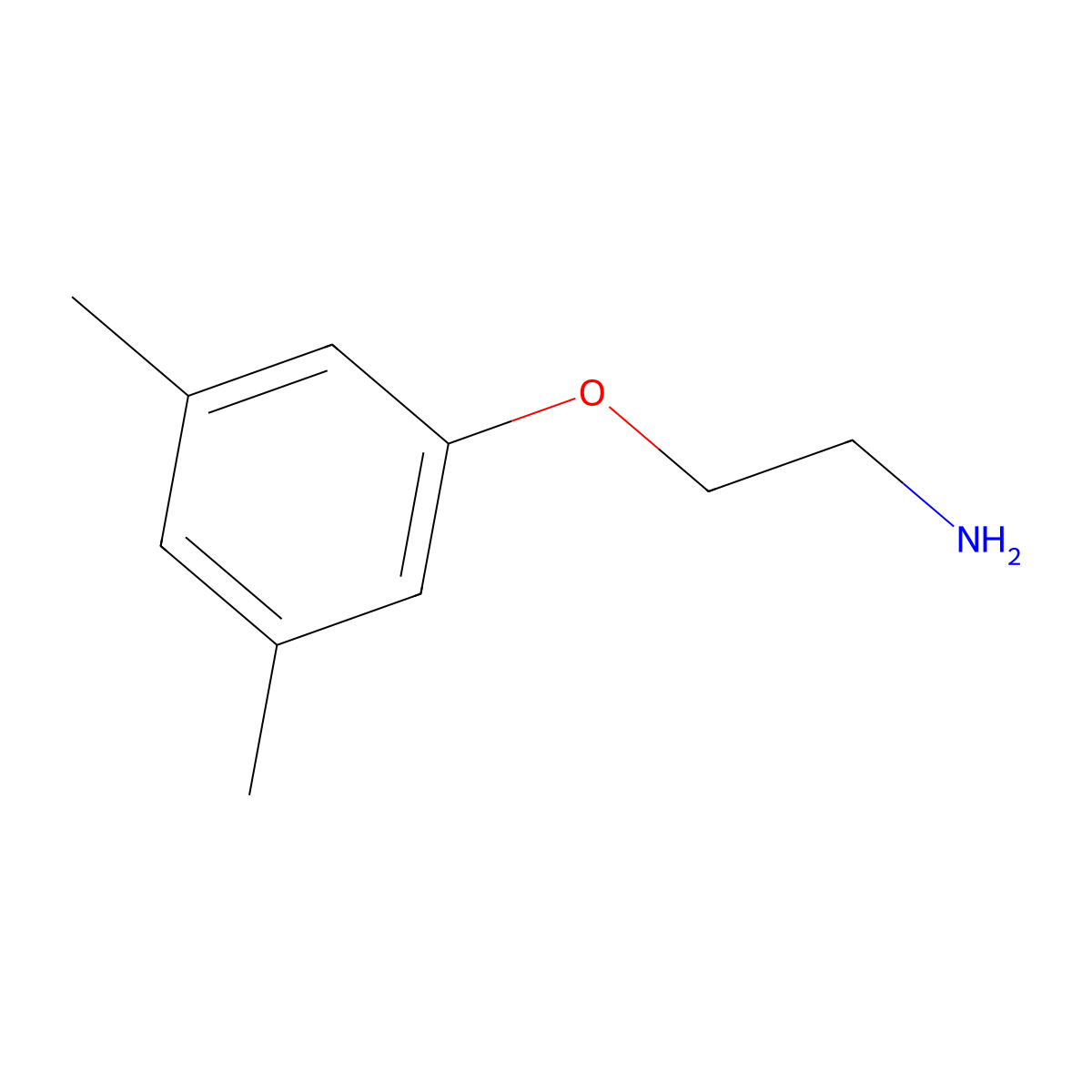 2-(3,5-Dimethylphenoxy)ethanamine molecular structure, CAS 26646-46-8