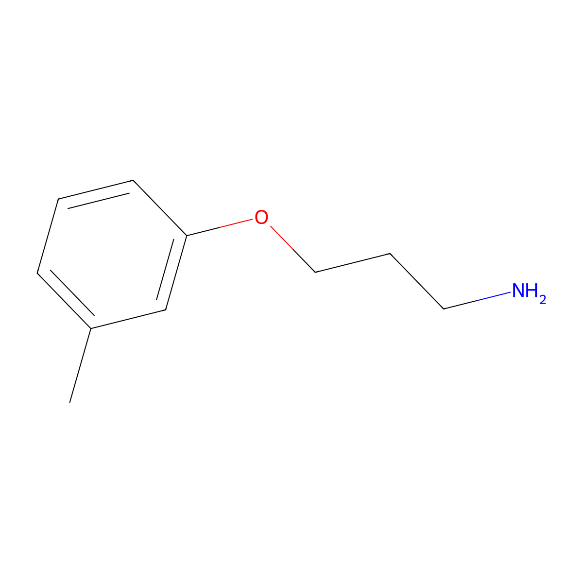 3-m-Tolyloxy-propylamine molecular structure, CAS 26646-51-5