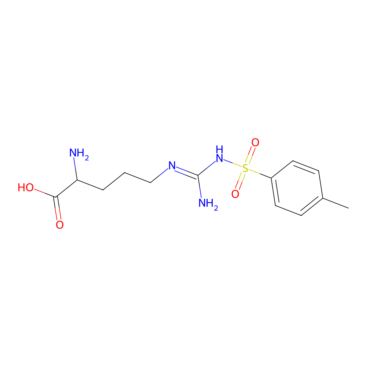 H-DL-Arg(Tos)-OH molecular structure, CAS 26647-58-5