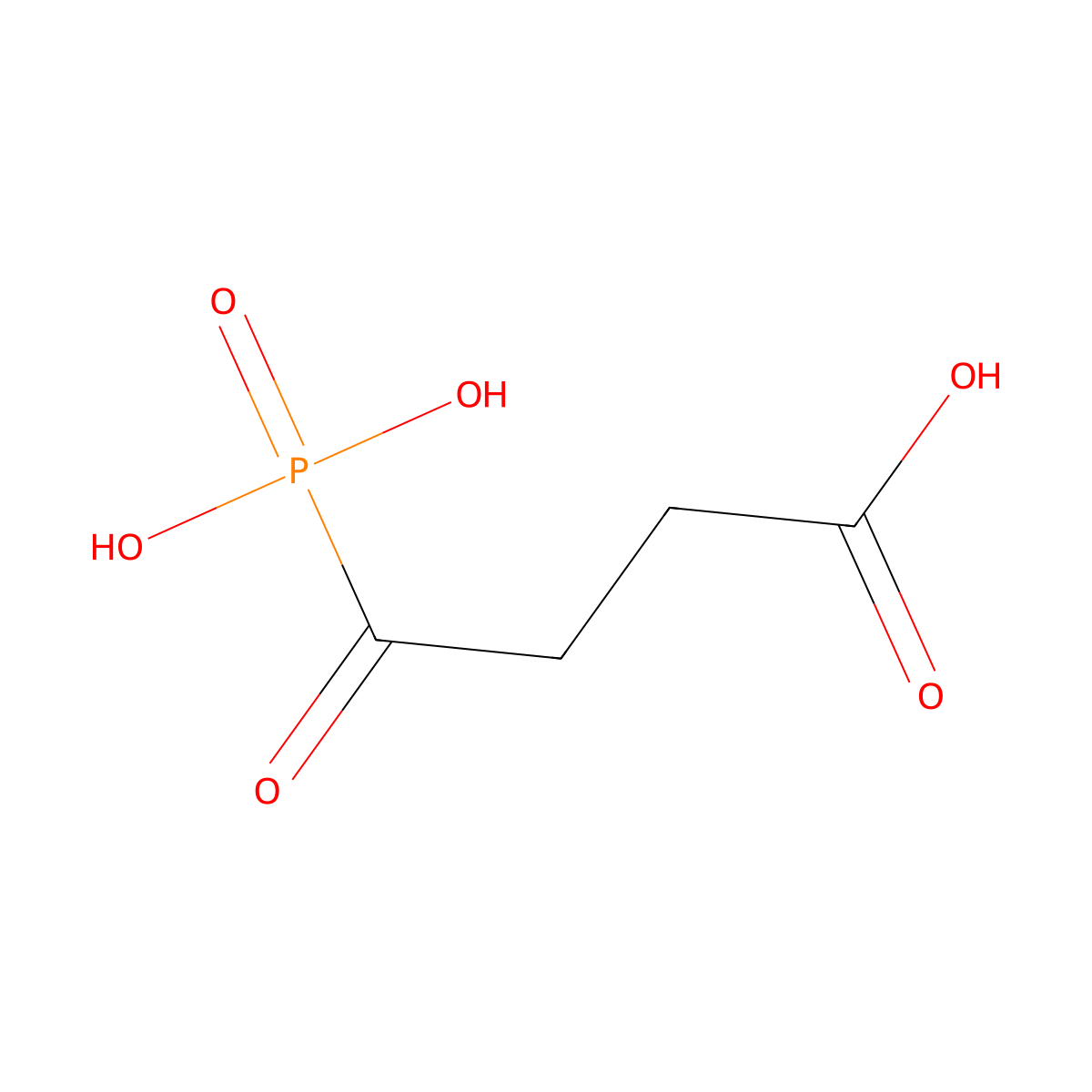 4-Oxo-4-phosphonobutanoic acid molecular structure, CAS 26647-82-5
