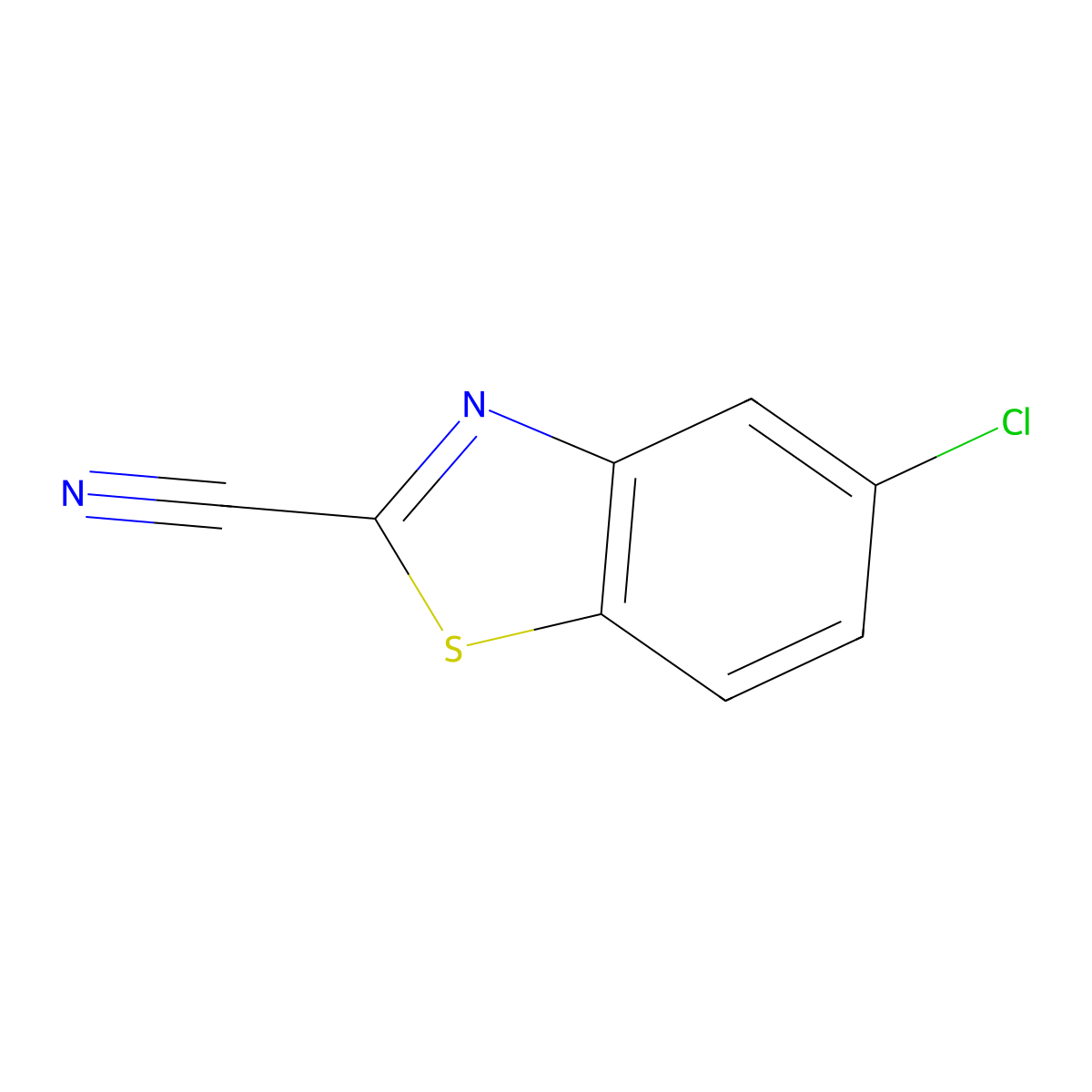 5-Chloro-1,3-benzothiazole-2-carbonitrile molecular structure, CAS 26649-59-2