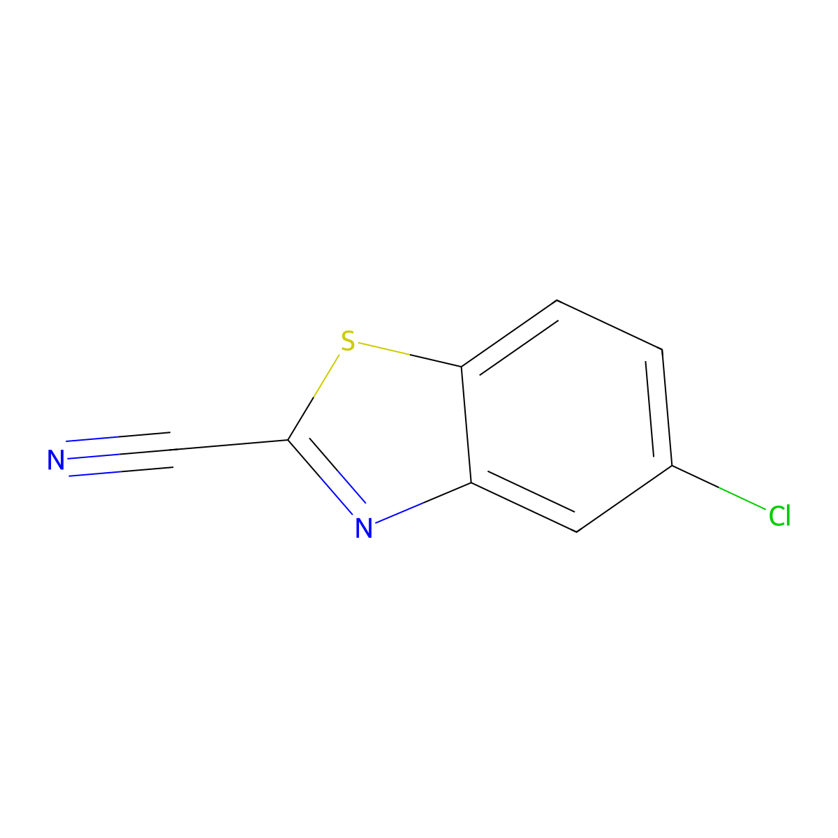 5-Chloro-1,3-benzothiazole-2-carbonitrile molecular structure, CAS 26649-59-2