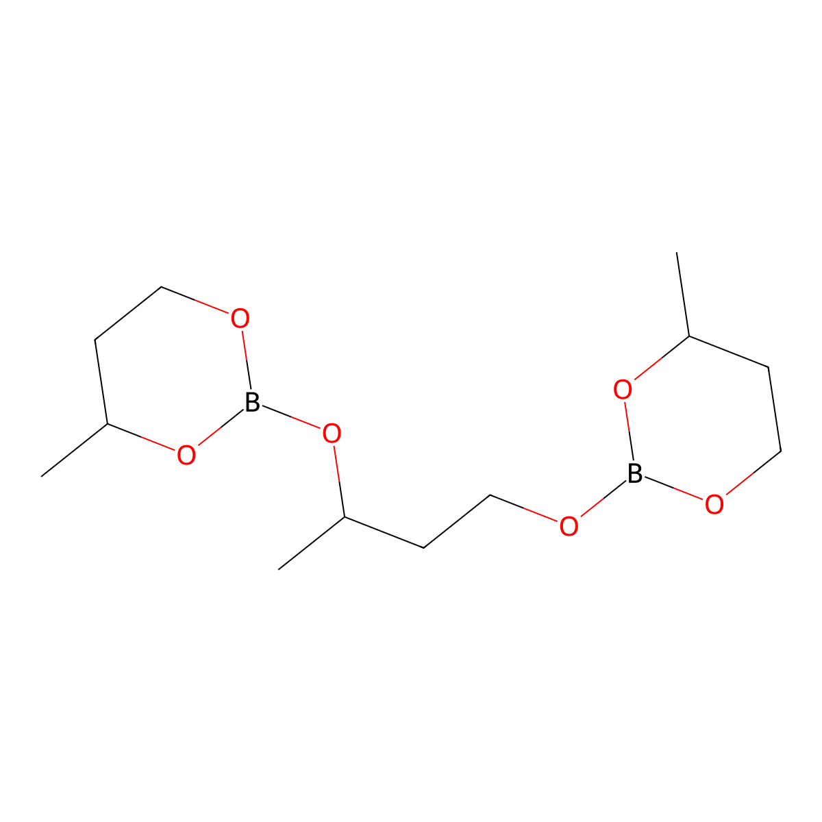 Tri(butylene glycol) biborate molecular structure, CAS 2665-13-6
