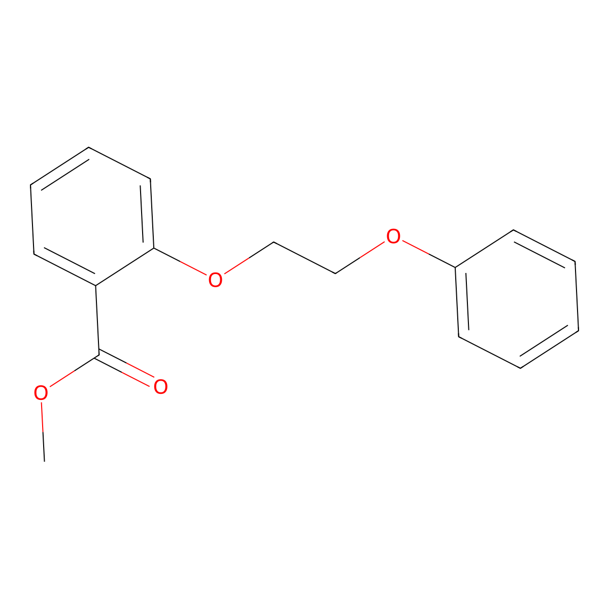Methyl 2-(2-phenoxyethoxy)benzoate molecular structure, CAS 2665-64-7