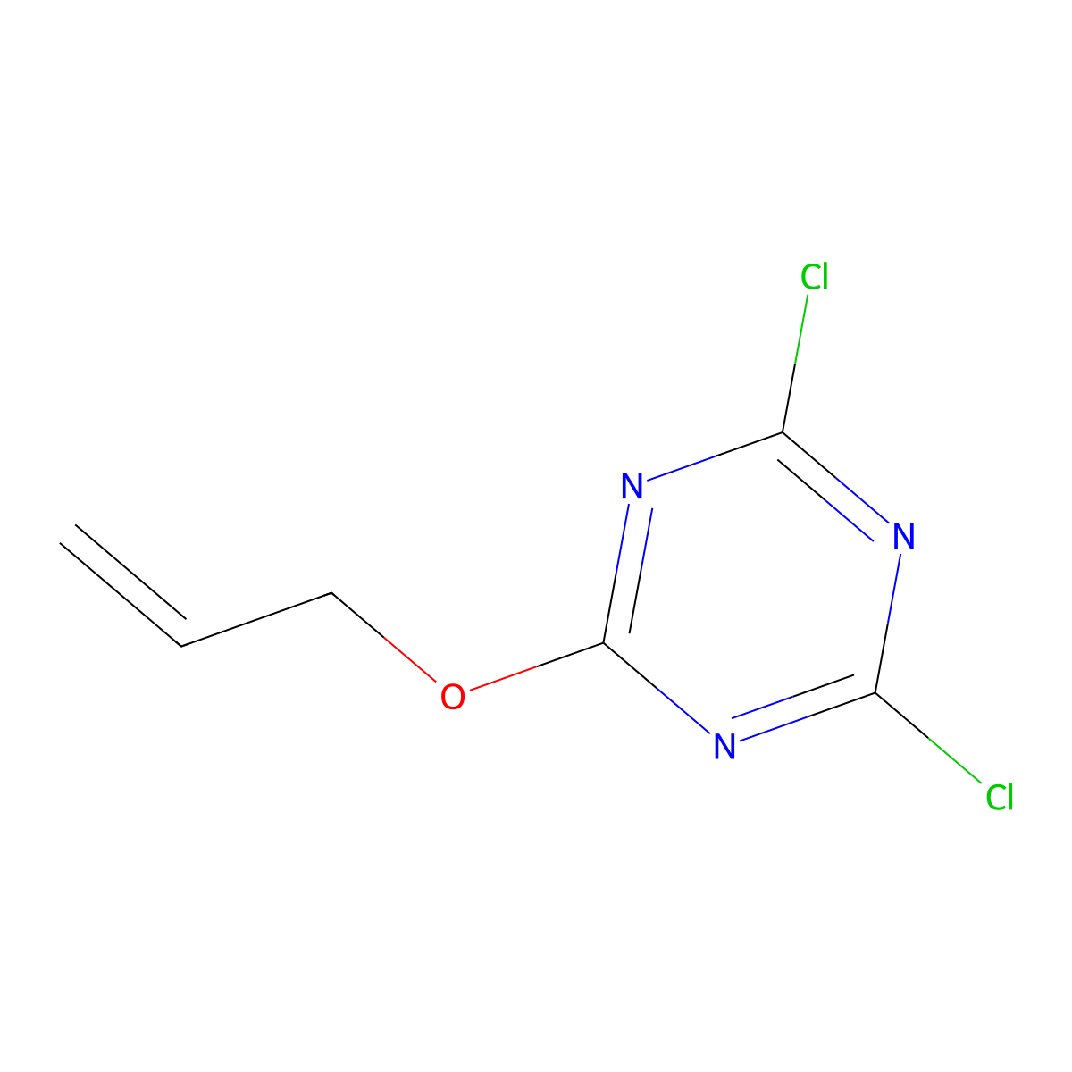 2-(Allyloxy)-4,6-dichloro-1,3,5-triazine molecular structure, CAS 26650-76-0
