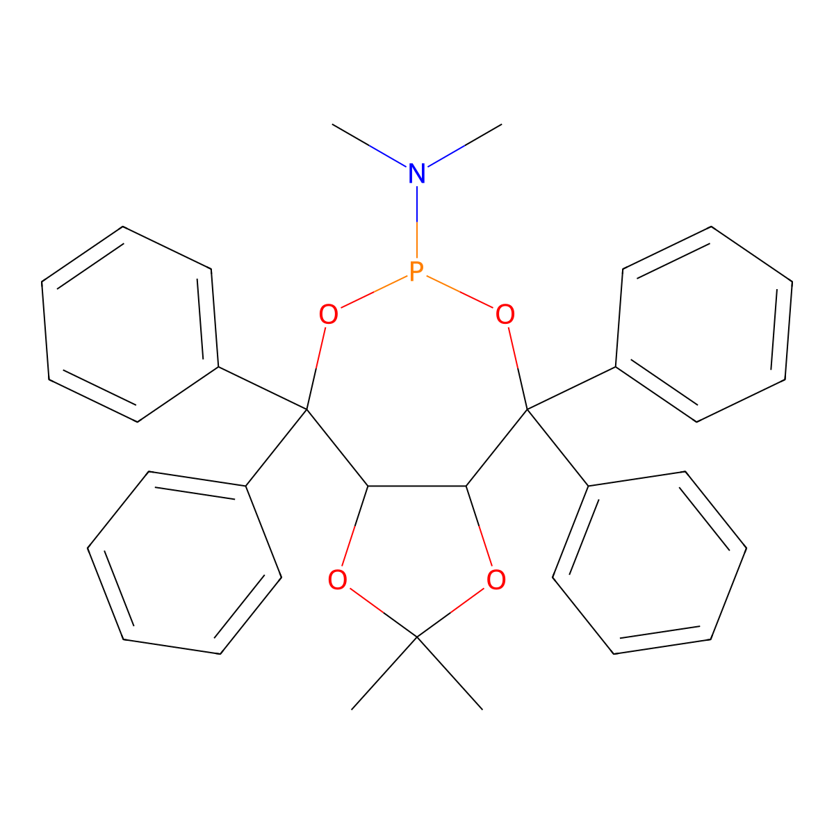 dioxaphosphepin-6-yl)diMethylaMine molecular structure, CAS 2665101-30-2