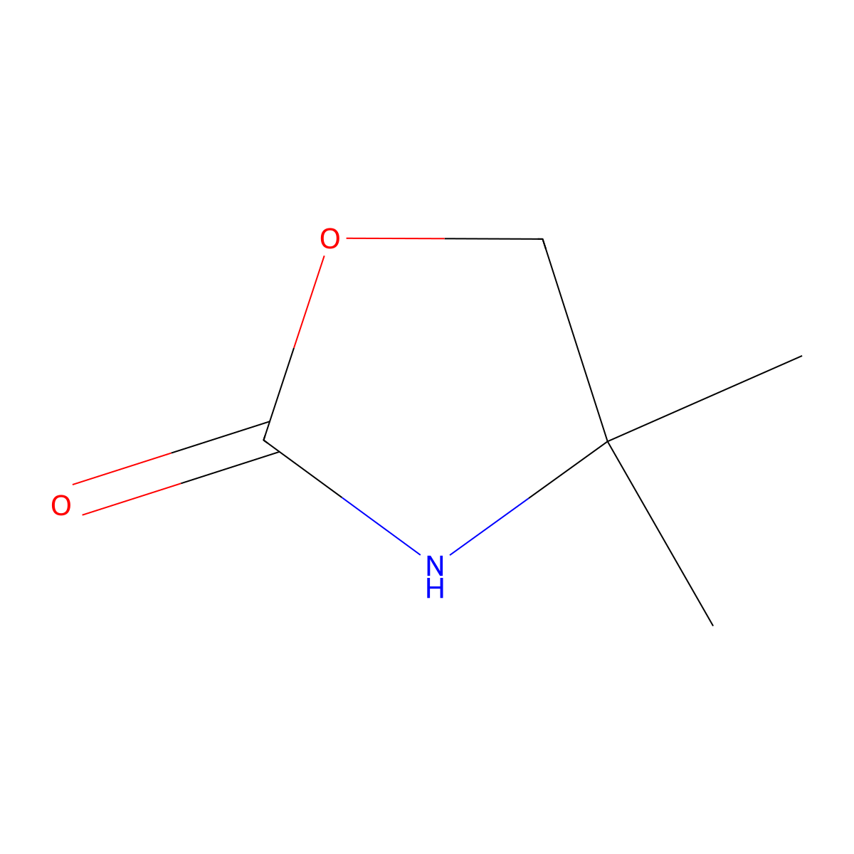 4,4-Dimethyl-1,3-oxazolidin-2-one molecular structure, CAS 26654-39-7