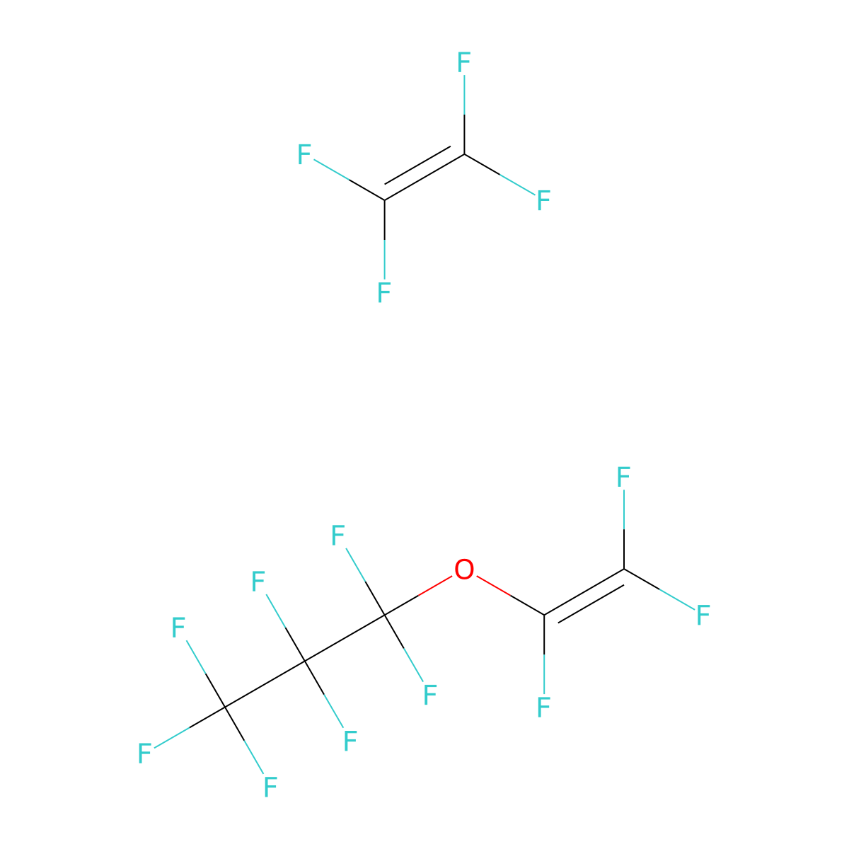 1,1,1,2,2,3,3-Heptafluoro-3-(1,2,2-trifluoroethenoxy)propane;1,1,2,2-tetrafluoroethene molecular structure, CAS 26655-00-5
