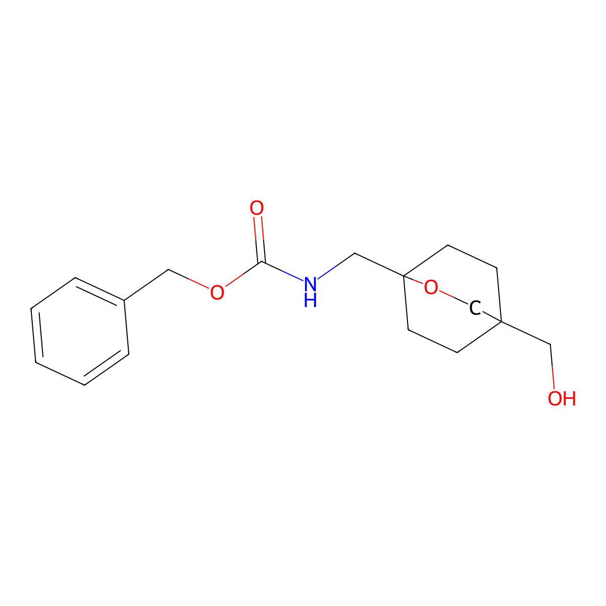 benzyl N-[[4-(hydroxymethyl)-2-oxabicyclo[2.2.2]octan-1-yl]methyl]carbamate molecular structure, CAS 2665660-68-2