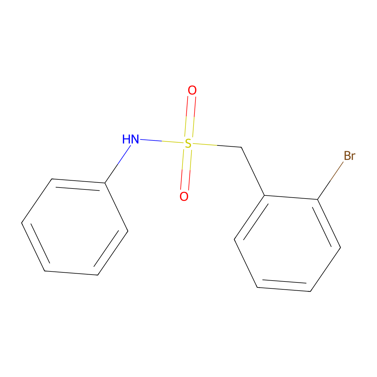 1-(2-Bromophenyl)-N-phenylmethanesulfonamide molecular structure, CAS 2665660-87-5
