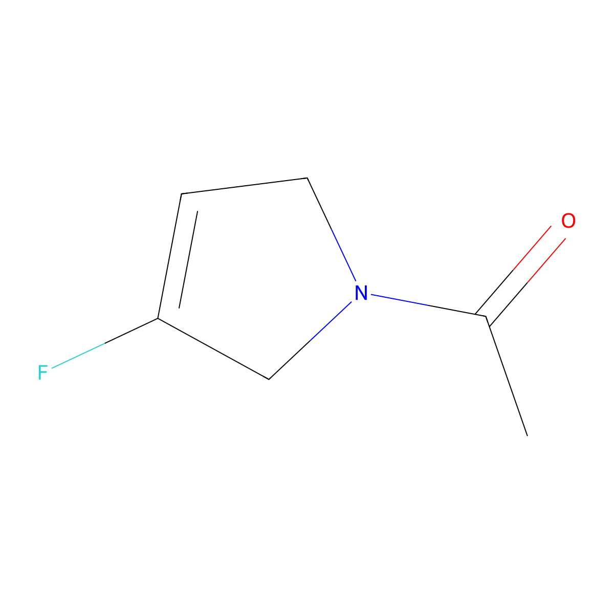 1-(3-Fluoro-2,5-dihydropyrrol-1-yl)ethanone molecular structure, CAS 2665662-73-5
