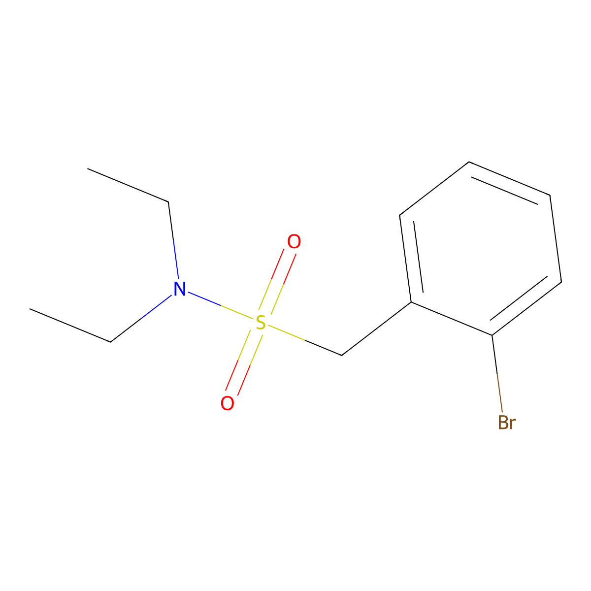 1-(2-Bromophenyl)-N,N-diethylmethanesulfonamide molecular structure, CAS 2665662-78-0